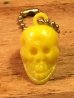 画像1: Skull Keychain”Yellow”　スカルキーチェーン　キーホルダー　ビンテージ　60〜70年代 (1)