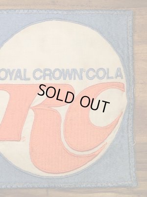 Royal Crown Colaの貼付けタイプのヴィンテージ刺繡パッチ