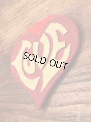 画像3: Love Patch  ラブ ビンテージ ワッペン 60年代 パッチ 刺繍 フェルト ヴィンテージ vintage