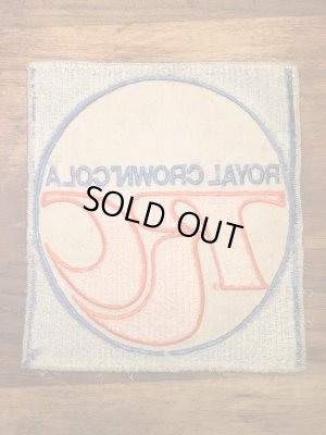 Royal Crown Colaの貼付けタイプのヴィンテージ刺繡パッチ