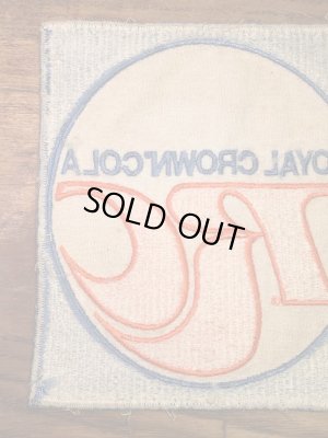 Royal Crown Colaの貼付けタイプのヴィンテージ刺繡パッチ