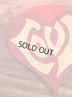 画像7: Love Patch  ラブ ビンテージ ワッペン 60年代 パッチ 刺繍 フェルト ヴィンテージ vintage