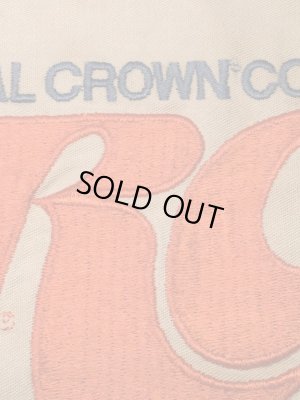 Royal Crown Colaの貼付けタイプのヴィンテージ刺繡パッチ