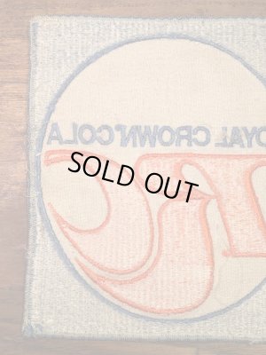 Royal Crown Colaの貼付けタイプのヴィンテージ刺繡パッチ