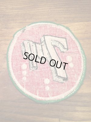 7upの貼付けタイプのヴィンテージ刺繡パッチ