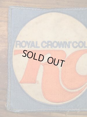 ローヤルクラウンコーラの貼付けタイプのビンテージ刺繡ワッペン