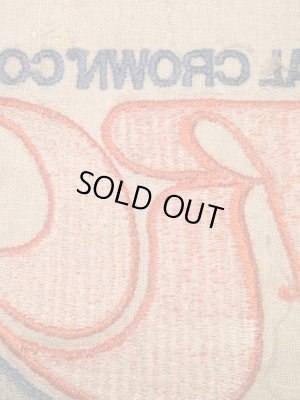 ローヤルクラウンコーラの貼付けタイプのビンテージ刺繡ワッペン