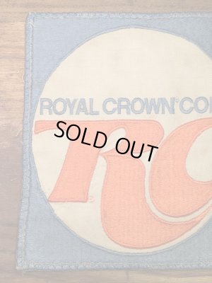 ローヤルクラウンコーラの貼付けタイプのビンテージ刺繡ワッペン