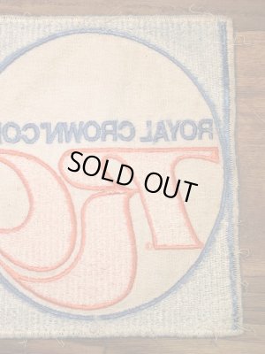 ローヤルクラウンコーラの貼付けタイプのビンテージ刺繡ワッペン