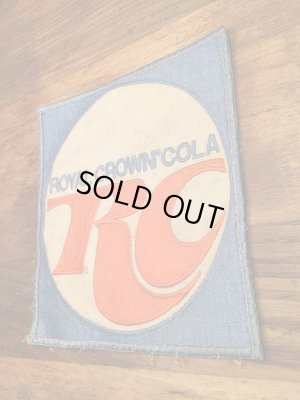 ローヤルクラウンコーラの貼付けタイプのビンテージ刺繡ワッペン