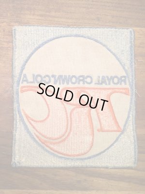 Royal Crown Colaの貼付けタイプのヴィンテージ刺繡パッチ