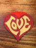 画像1: Love Patch 　ラブ　ビンテージ　ワッペン　60年代　パッチ　刺繍　フェルト　ヴィンテージ　vintage (1)