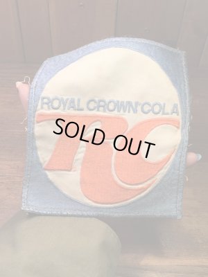 ローヤルクラウンコーラの貼付けタイプのビンテージ刺繡ワッペン