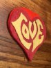 画像2: Love Patch 　ラブ　ビンテージ　ワッペン　60年代　パッチ　刺繍　フェルト　ヴィンテージ　vintage (2)