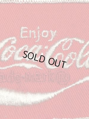 Coca Colaの貼付けタイプのヴィンテージ刺繡パッチ