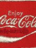 Coca Colaの貼付けタイプのヴィンテージ刺繡パッチ