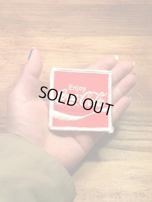 Coca Colaの貼付けタイプのヴィンテージ刺繡パッチ