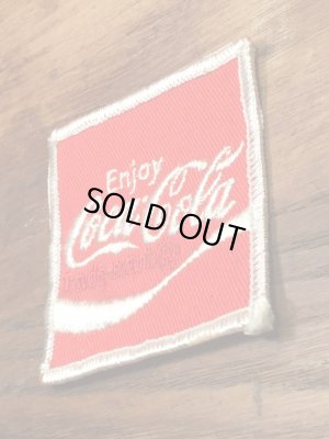 コカ・コーラの貼付けタイプのビンテージ刺繡ワッペン