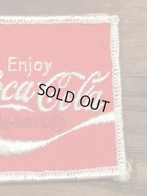Coca Colaの貼付けタイプのヴィンテージ刺繡パッチ