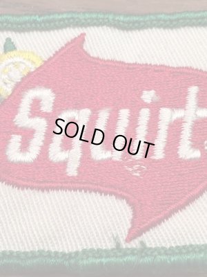 Squirtの貼付けタイプのヴィンテージ刺繡パッチ