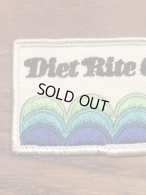 ダイエットライトコーラの貼付けタイプのビンテージ刺繡ワッペン