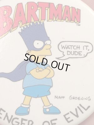 シンプソンズのバートマンの90年代ビンテージバッジ