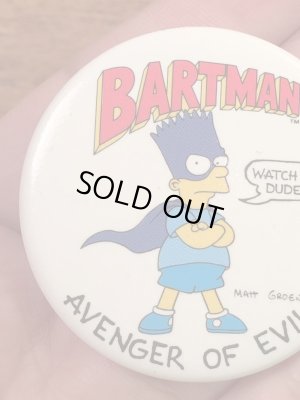 The Simpson'sのキャラクター“Bartman”の90’sヴィンテージバッチ