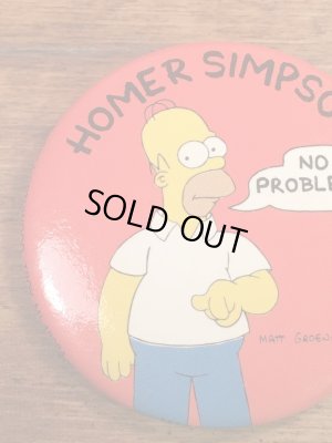 The Simpson'sのキャラクター“Homer Simpson”の90’sヴィンテージバッチ