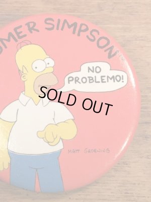 シンプソンズのホーマーシンプソンの90年代ビンテージバッジ