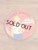 The Simpson's “Homer Simpson” Badge　シンプソンズ　ビンテージ　缶バッジ　ホーマーシンプソン　90年代 