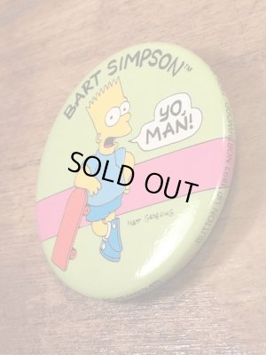シンプソンズのキャラクター“バート”の90年代ビンテージ缶バッジ