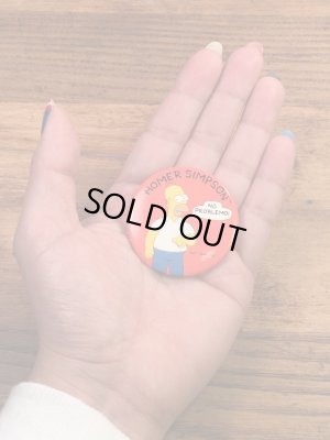 The Simpson'sのキャラクター“Homer Simpson”の90’sヴィンテージバッチ