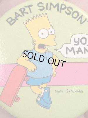 シンプソンズのキャラクター“バート”の90年代ビンテージ缶バッジ