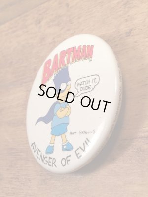 シンプソンズのバートマンの90年代ビンテージバッジ