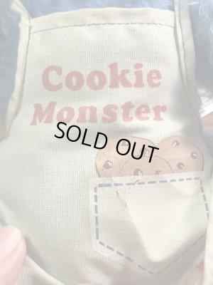 セサミストリートのクッキーモンスターの70年代ビンテージ縫いぐるみ
