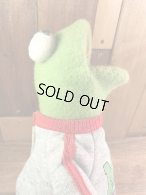 マペットショウのカーミットの80年代ビンテージ縫いぐるみ