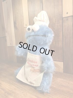 セサミストリートのクッキーモンスターの70年代ビンテージ縫いぐるみ