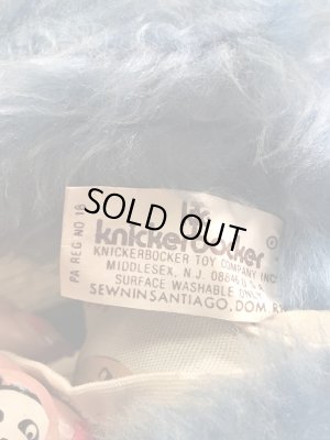 セサミストリートのクッキーモンスターの70年代ビンテージ縫いぐるみ