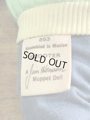 マペットショウのスクーターの70年代ビンテージ縫いぐるみ