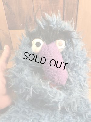 セサミストリートのヘリーモンスターの70年代ビンテージパペットドール