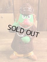 Gorham Sesame Street Sherlock Hemlock Ceramic Figure　シャーロックヘムロック　ビンテージ　セラミックフィギュア　セサミストリート　70年代