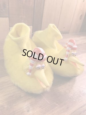 セサミストリートのビッグバードの70〜80年代ビンテージ子供用スリッパ