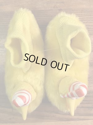 セサミストリートのビッグバードの70〜80年代ビンテージ子供用スリッパ