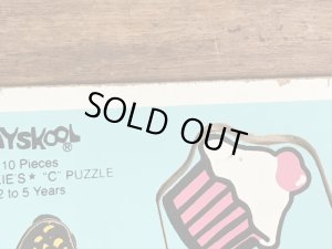 セサミストリートのクッキーモンスターの70年代ビンテージパズル