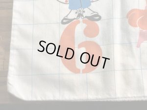 セサミストリートの数字が書かれた70年代ビンテージ枕カバー