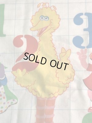 セサミストリートの数字が書かれた70年代ビンテージ枕カバー