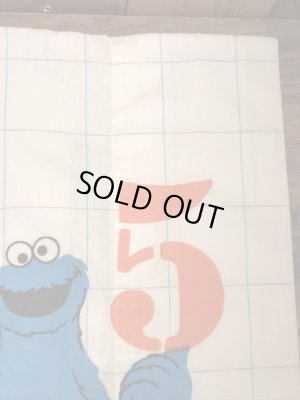 セサミストリートの数字が書かれた70年代ビンテージ枕カバー