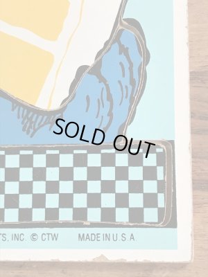 セサミストリートのクッキーモンスターの70年代ビンテージパズル