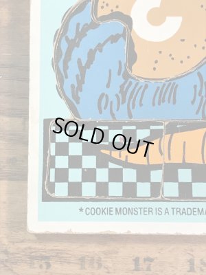 Playskool社製のクッキーモンスターの70’sヴィンテージウッドパズル