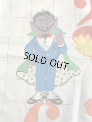 セサミストリートのキャラクターとナンバーが書かれた70’sヴィンテージピローケース